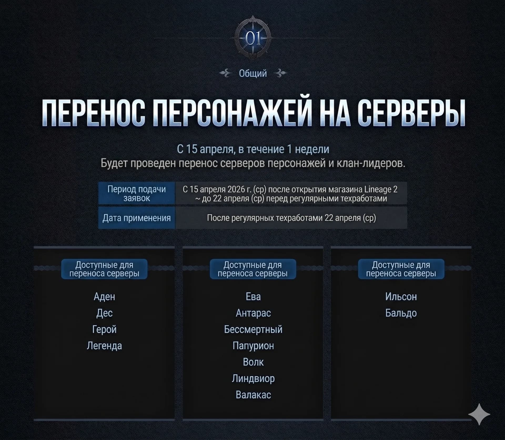 Обновление в Корее 15.04.2026 — изображение 1