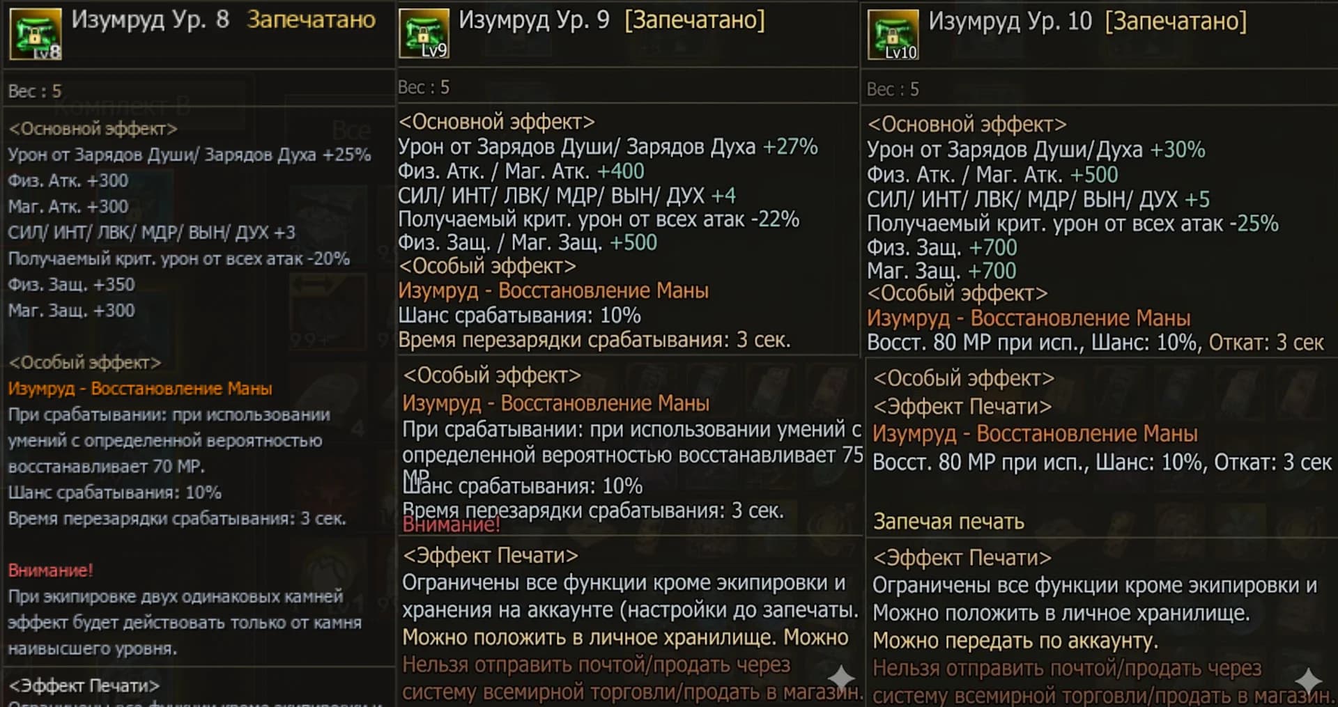 Новые камни Ур 9 и ур 10 на Essence. — изображение 2